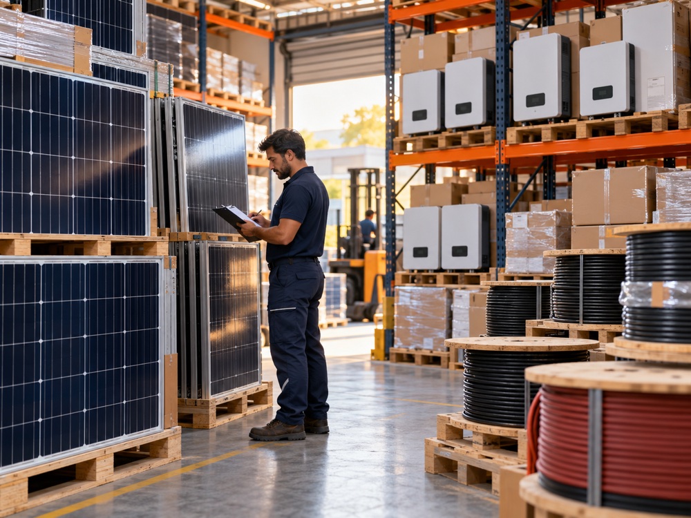 Fornecedor de equipamentos solares — imagem ilustrativa