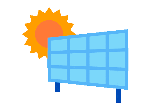 Animacao painel solar energia renovavel GR1 Energy 500x366